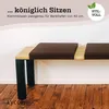Lycce Bankauflage Klemmkissen 2 Leisten, Sitzkissen Produktbild-Vorschau 7
