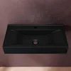 doporro Lavabo à Poser Noir Mat Vasque Suspendu en Voir les images du produit 4