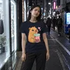 T-shirt da donna con stampa "Kawaii Capybara Boba Bubble Anteprima dell’immagine prodotto 3