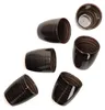 6er Set Coffeeblack Kaffeebecher schwarz 350ml ohne Henkel Produktbild-Vorschau 1