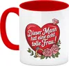 Dieser Mann hat eine echt tolle Frau Kaffeebecher in rot Produktbild-Vorschau 2