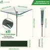 VOUNOT® Draußen Wäschespinne mit 45m Wäscheleine inkl. Produktbild-Vorschau 3