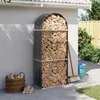 vidaXL Riparo per legna da ardere antracite 80x45x190 cm Anteprima dell’immagine prodotto 2