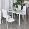 HOMCOM Ensemble table à manger avec 4 chaises, table de Voir les images du produit 2