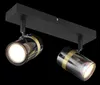 Globo Trabby GU10 Strahler 2-fach 8W Schwarz Matt, Metall Produktbild-Vorschau 4