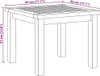 vidaXL Couchtisch Braun 45 x 45 x 36 cm Massivholz Teak Produktbild-Vorschau 7