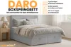 BOXBETT DARO 160/200 in Velour/Cord Hellgrau Produktbild-Vorschau 3