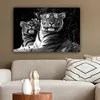 MuchoWow® - Leinwandbilder - Tiger - Tiere - Schwarz - Produktbild-Vorschau 5