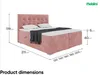 MEBLINI Boxspringbett mit Bettkasten - Gepolstert Produktbild-Vorschau 7
