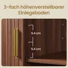 VASAGLE Sideboard mit Schiebetüren und Abgerundeten Ecken, Produktbild-Vorschau 7