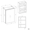 Armoire de toilette Miroir suspendu au-dessus du lavabo Voir les images du produit 10