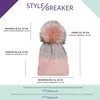 styleBREAKER Damen Strick Bommelmütze mit Farbverlauf und Produktbild-Vorschau 6