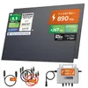 Solarway® 890Wp / 800W Balkonkraftwerk komplett Steckdose - Produktbild-Vorschau 1