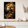 MuchoWow® - Leinwandbilder - Frau - Porträt - Blumen - Produktbild-Vorschau 6