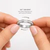 Anti Stress Ring gold oder silber mit Edelsteinen Rosé US Produktbild-Vorschau 1