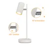 ZMH noční lampička stolní lampa do ložnice bílá - otočná Náhled obrázku produktu 6