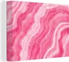 MuchoWow® - Leinwandbilder - Achat Geode - Rosa - Kristall Produktbild-Vorschau 1