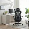home24 Gamingchair - Schwarz / Grau - Kunstleder Produktbild-Vorschau 2