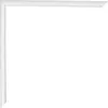 A white picture frame corner on a white background. Produktbild-Vorschau