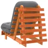 Futon Schlafsofa mit Matratze Braun 60x206x11 Massivholz Produktbild-Vorschau 6