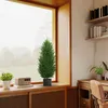LZQ Plantes artificielles Cyprès en pot 90 cm Lot de 2 - Voir les images du produit 9