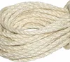 A close-up, coiled bundle of natural-colored sisal rope. Produktbild-Vorschau
