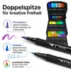 60 Farben Dual Brush Pens – Doppelspitzen-Stifte im Produktbild-Vorschau 3