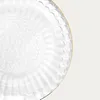 HOMLA BARREL gestreifter Glasteller mit Goldrand 15 cm Produktbild-Vorschau 4