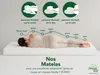 Matelas ergonomique 7 zones en mousse froide | 180 x 200 cm Voir les images du produit 5