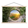 MuchoWow® Textilposter Landleben - Ausblick - Sonne 120x80 Produktbild-Vorschau 1