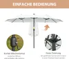 Outsunny Sonnenschirm 4,5 m Doppelsonnenschirm mit LED Produktbild-Vorschau 6