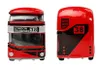 Doppeldecker Wickelbus Auto Spielzeug Modell Bus Aufkleber Produktbild-Vorschau 4
