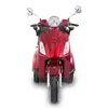A front view of a red electric scooter against a white background. Produktbild-Vorschau