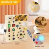 Montessori interaktivní tabule pro děti od 1 roku – dřevěná Náhled obrázku produktu 2