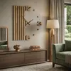 Orologio da parete in legno Lamele 100cm FlexiStyle z230 d Anteprima dell’immagine prodotto 1