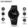 Edelstahl Armbanduhr Datum Luxus Herren Uhr Männer Quarz Produktbild-Vorschau 3