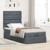 vidaXL Ottoman-Bett mit Matratzen Dunkelgrau 90x200 cm Samt Produktbild-Vorschau 3