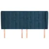 vidaXL Tête de lit avec oreilles bleu foncé 183x23x118/128 Voir les images du produit 3