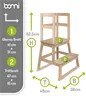 BOMI® Vario Lernturm Kinder Schemel Swubi aus Holz I Produktbild-Vorschau 2