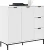 vidaXL Příborník se zásuvkami Bílý 89,5 x 33 x 82 cm Náhled obrázku produktu 3