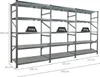 Fachbodenregal PROXIMO mit  Stecksystem | Komplettregal | Produktbild-Vorschau 2