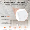 A close-up view of white ceiling tiles with a diagram highlighting their features. Anteprima dell’immagine prodotto
