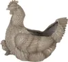 Clayre & Eef Kvetináč Chicken 46x30x38 cm sivý plast Náhľad obrázku produktu 3