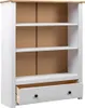 vidaXL Regál na knihy biely 80 x 35 x 110 cm Masívne drevo Náhľad obrázku produktu 2