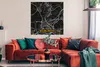 MuchoWow® Poster Karte - Waiblingen - Gold - Stadtplan - Produktbild-Vorschau 2