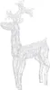 vidaXL Weihnachtsdeko Rentier 90 LEDs 60x16x100 cm Acryl Produktbild-Vorschau 1