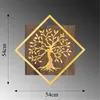 Wallity Tree v2 - Gold, Obrázek, Abstract, Kov, Dřevo, Náhled obrázku produktu 4