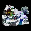 Village de Noël, scène de Noël avec bonhomme de neige Voir les images du produit 4