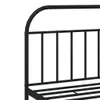 The Living Store Bettgestell mit Kopfteil Metall Schwarz Produktbild-Vorschau 8
