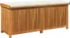A wooden storage bench with a beige cushion on top, shown against a white background. Náhled obrázku produktu
